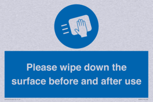 Please wipe down the surface before and after use